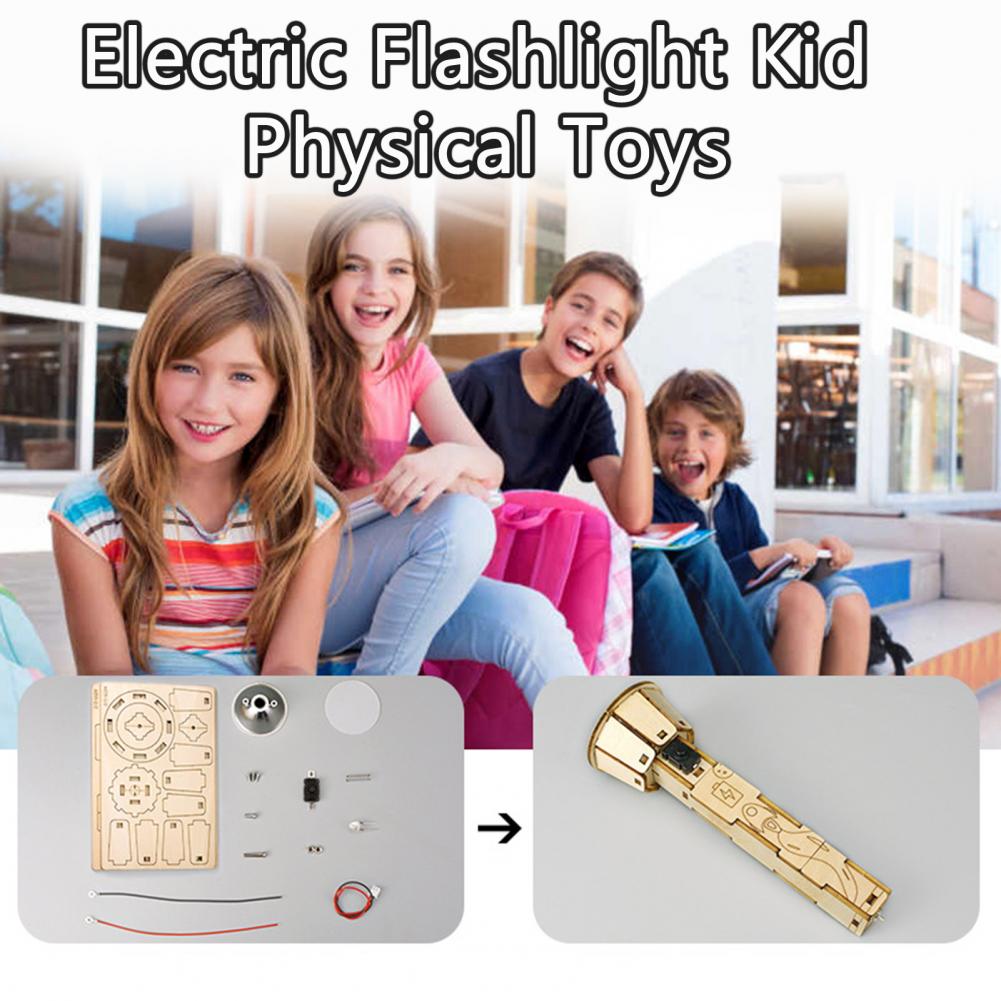 Wooden DIY Flashlight Puzzle K - Science Project Physics review and price