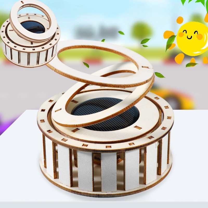 1 PCS DIY Solar Double Ring Ma - Science Toys Diy review and price