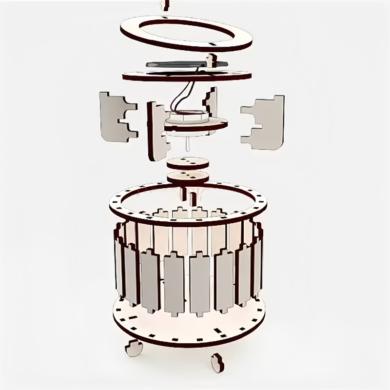 1 PCS DIY Solar Double Ring Ma - Science Toys Diy review and price