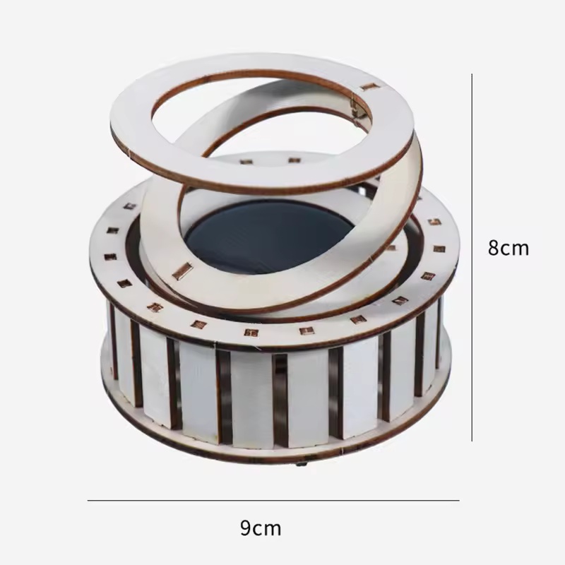 1 PCS DIY Solar Double Ring Ma - Science Toys Diy review and price