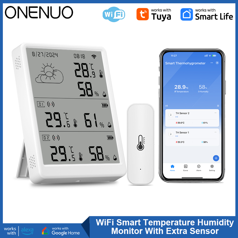 Tuya WiFi Weather Station Temp - Weather Station Indoor review and price