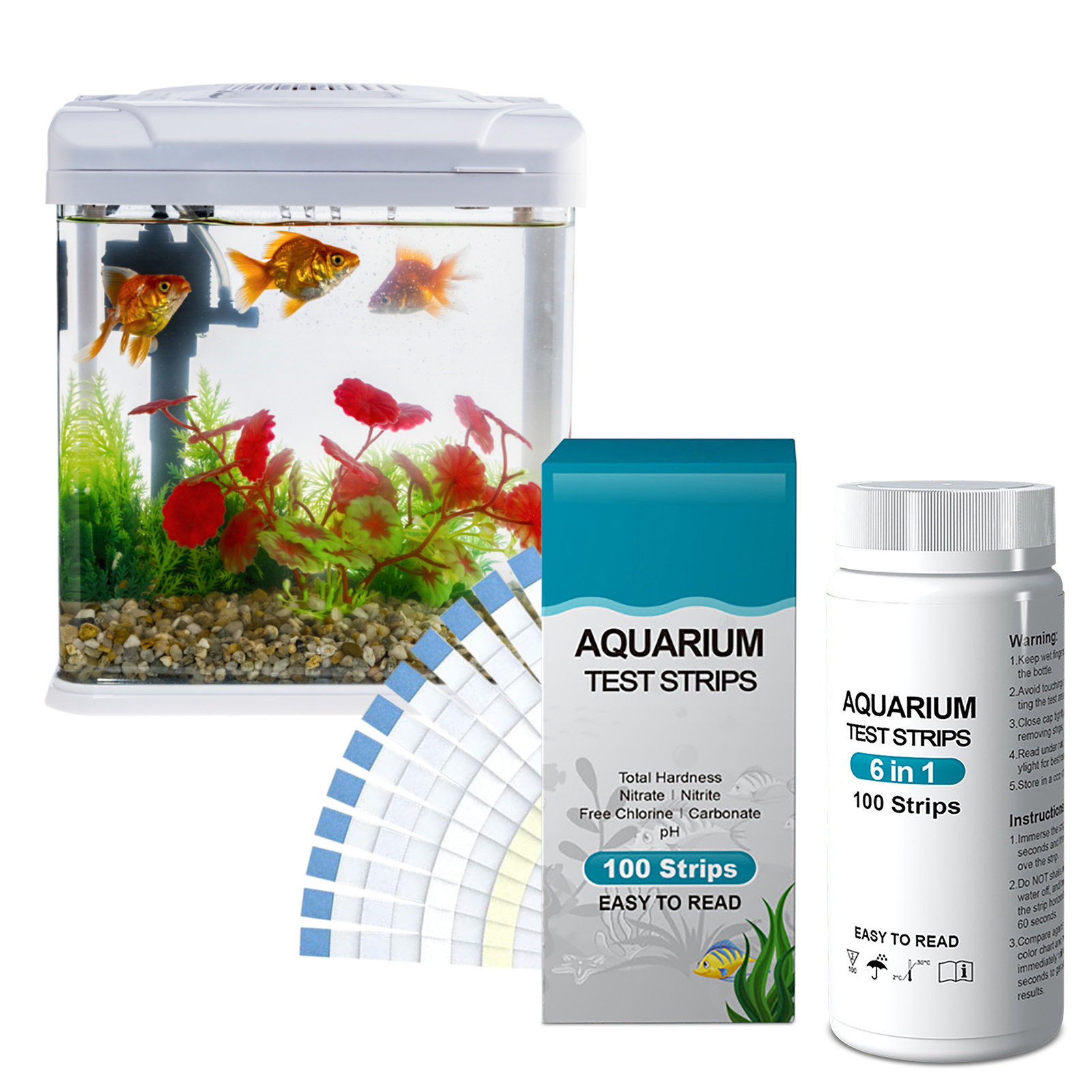 100pcs 6-in-1 Water Quality Te - Ph Strip Test review and price