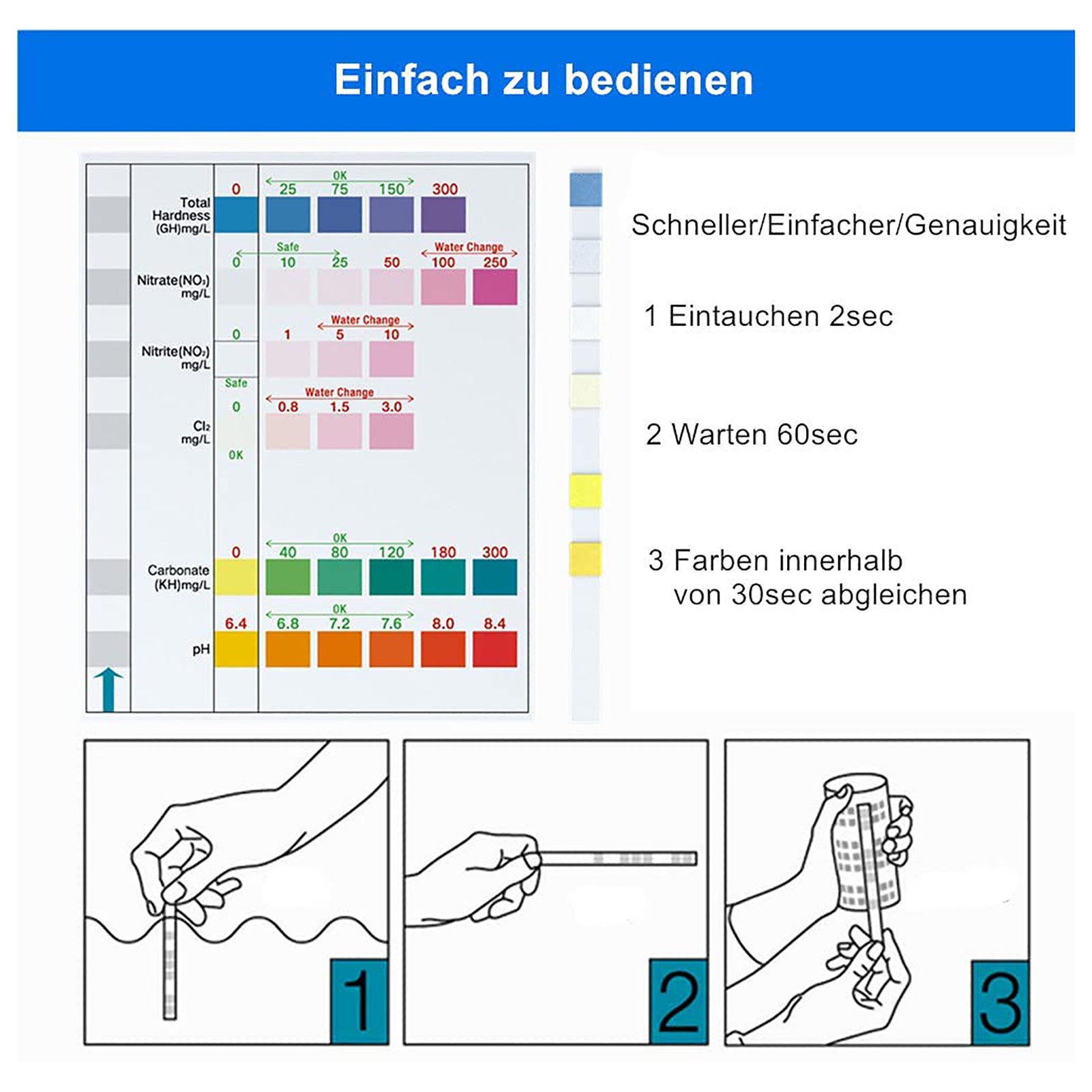 100pcs 6-in-1 Water Quality Te - Ph Strip Test review and price