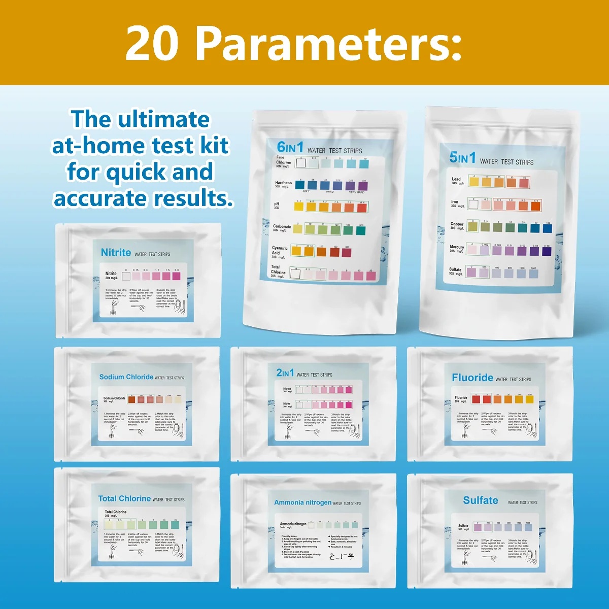 YAGO 20 in 1 Water Test Strips - Ph Strip Test review and price