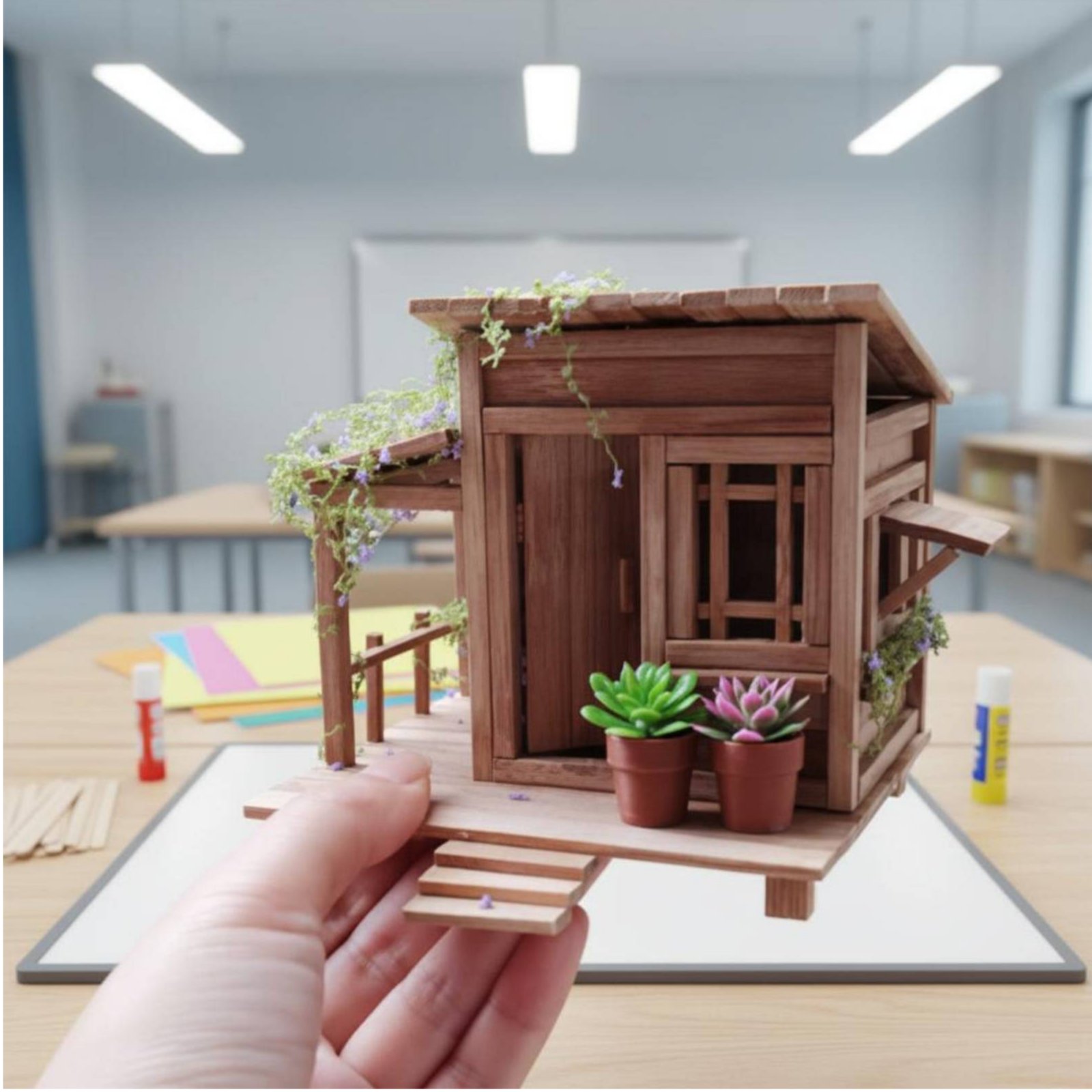 DIY Bamboo House Kit Relaxing  - Science Hobby Kit review and price