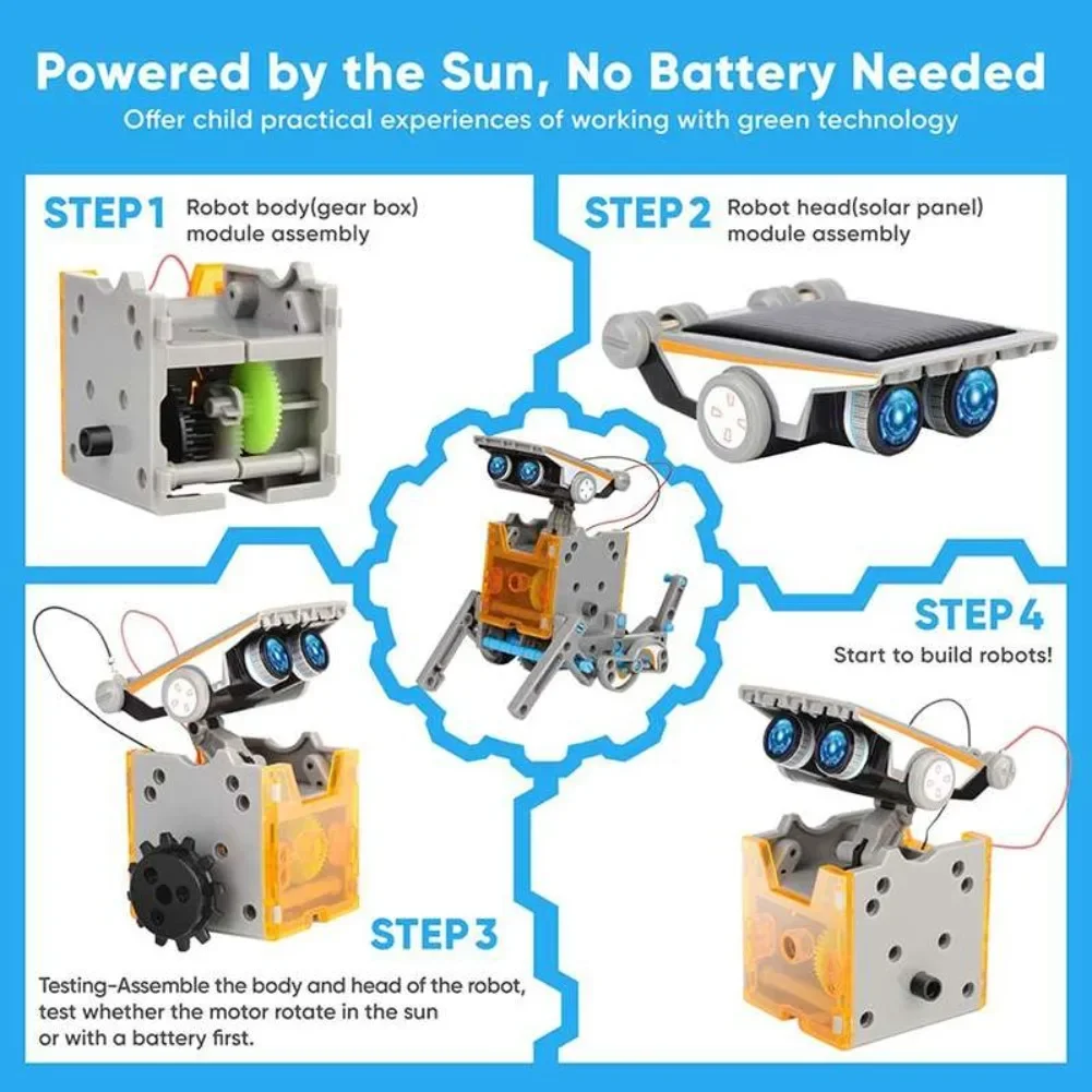 13 in 1 Solar Powered Robot Sc - Science Toys Diy review and price