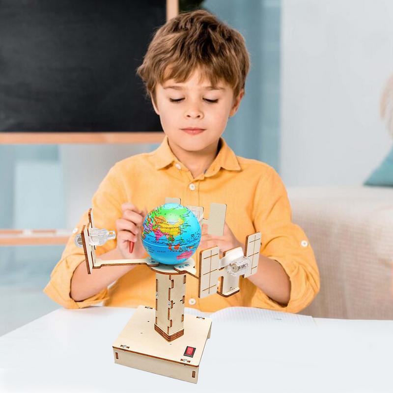 Wooden Satellite Model Making  - Science Project Toys Making review and price